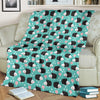 Mushroom Hedgehogs Pattern Print Blanket-grizzshop