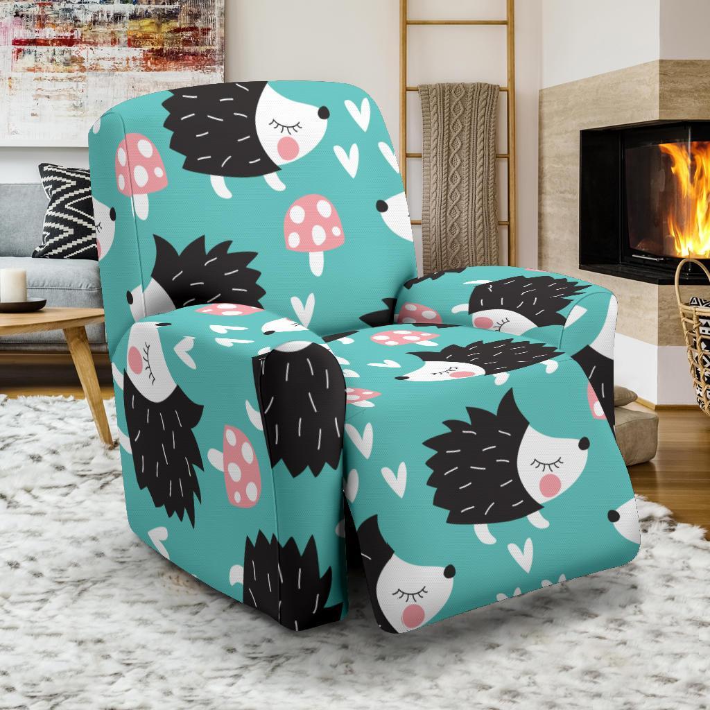 Mushroom Hedgehogs Recliner Cover-grizzshop