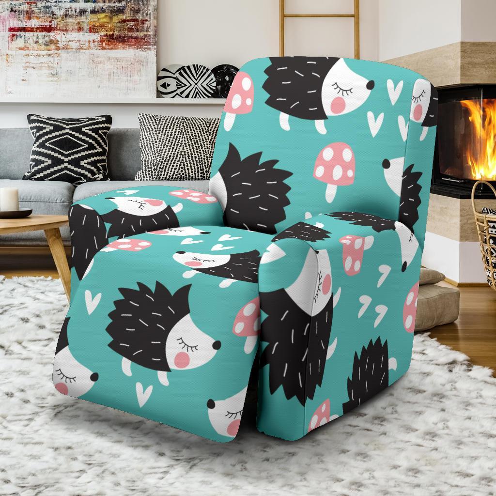 Mushroom Hedgehogs Recliner Cover-grizzshop