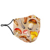 Mushroom Pattern Print Face Mask-grizzshop