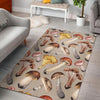 Mushroom Pattern Print Floor Mat-grizzshop