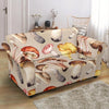 Mushroom Pattern Print Loveseat Cover-grizzshop