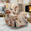 Mushroom Pattern Print Recliner Cover-grizzshop