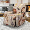 Mushroom Pattern Print Recliner Cover-grizzshop