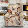 Mushroom Pattern Print Recliner Cover-grizzshop