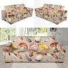 Mushroom Pattern Print Sofa Covers-grizzshop