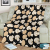 Mushroom Print Pattern Blanket-grizzshop