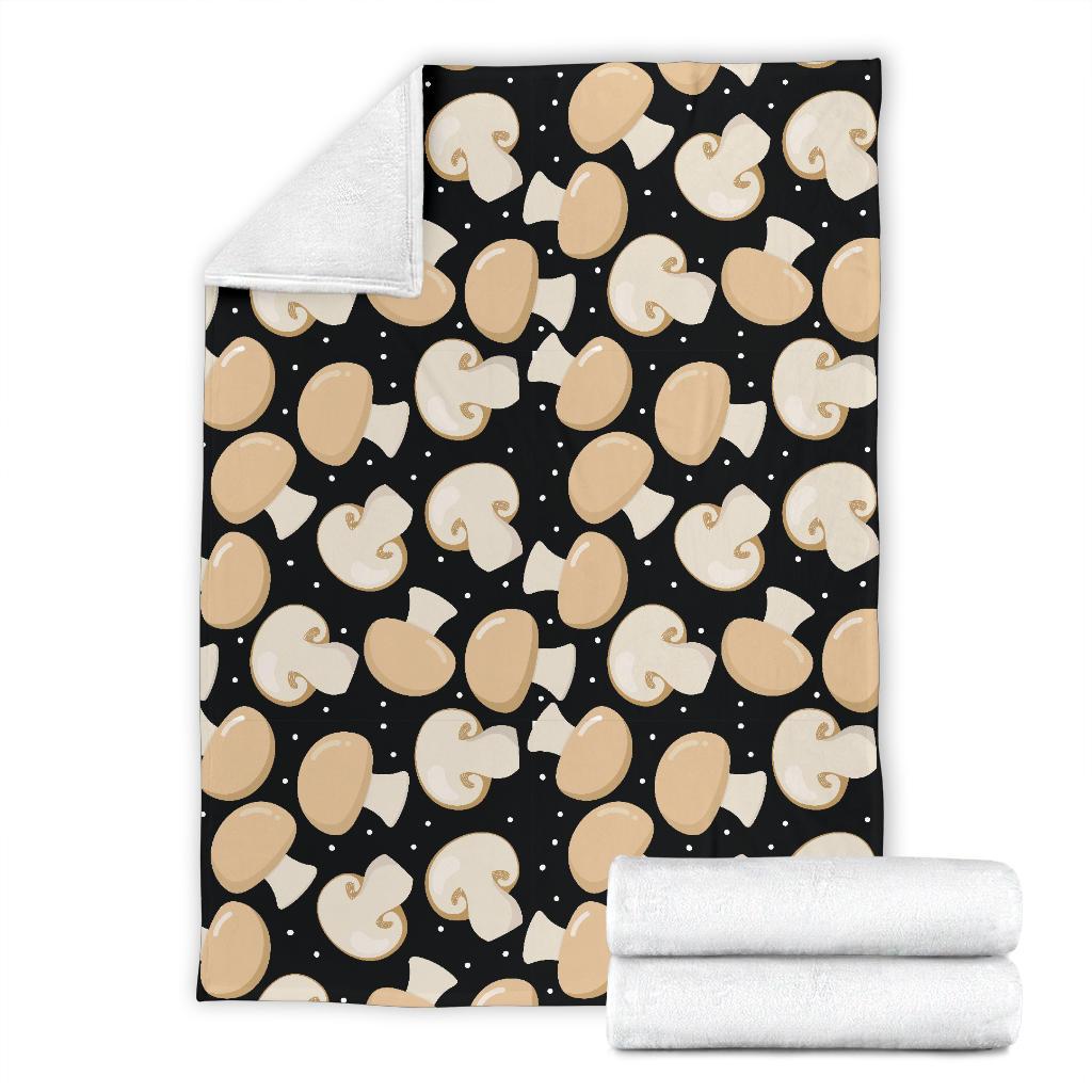 Mushroom Print Pattern Blanket-grizzshop