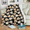 Mushroom Print Pattern Blanket-grizzshop