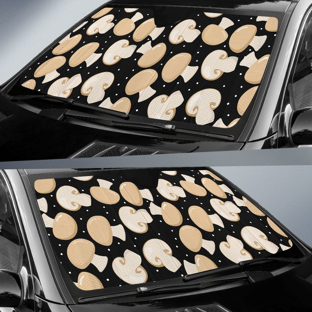 Mushroom Print Pattern Car Sun Shade-grizzshop