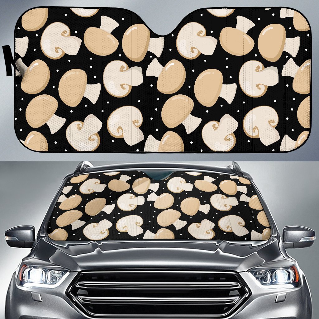 Mushroom Print Pattern Car Sun Shade-grizzshop