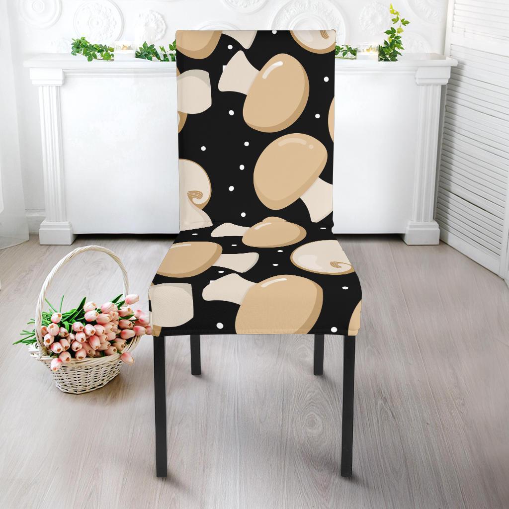 Mushroom Print Pattern Chair Cover-grizzshop