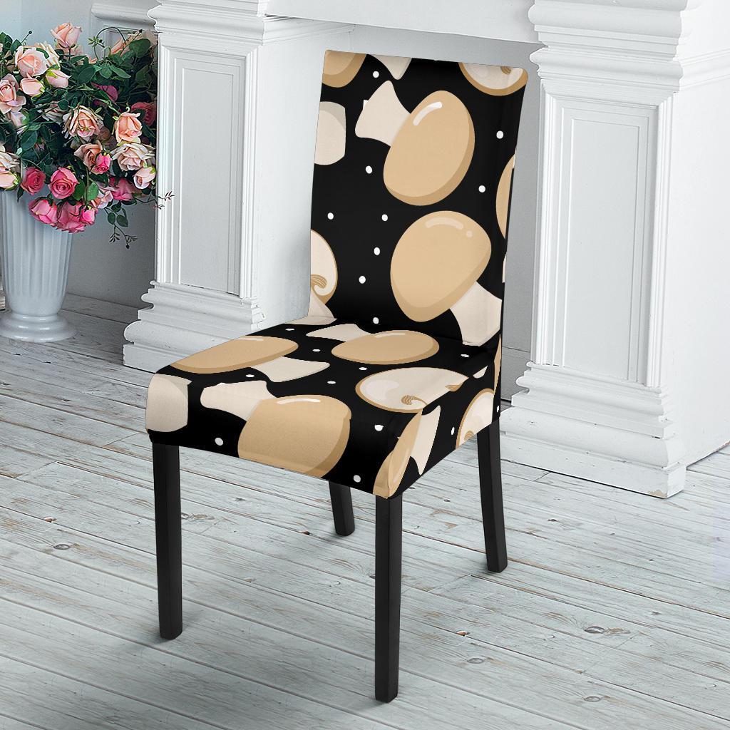 Mushroom Print Pattern Chair Cover-grizzshop