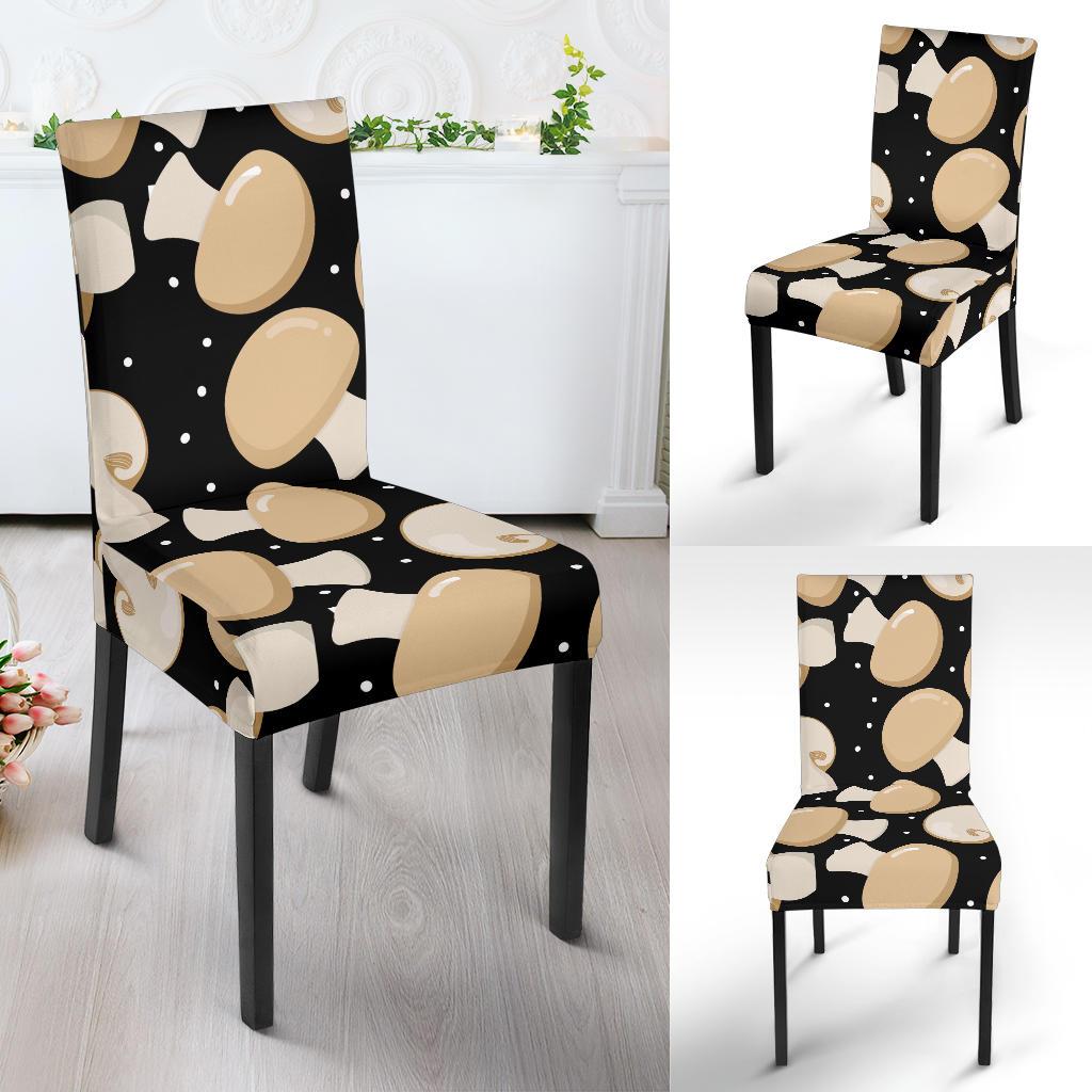 Mushroom Print Pattern Chair Cover-grizzshop