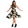 Mushroom Print Pattern Dress-grizzshop