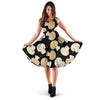 Mushroom Print Pattern Dress-grizzshop