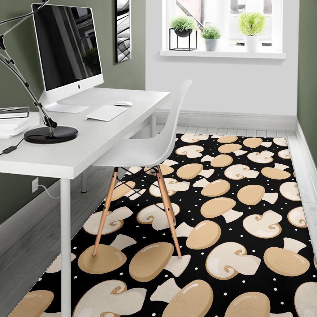 Mushroom Print Pattern Floor Mat-grizzshop