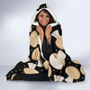 Mushroom Print Pattern Hooded Blanket-grizzshop