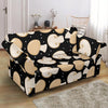 Mushroom Print Pattern Loveseat Cover-grizzshop