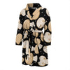 Mushroom Print Pattern Men Long Robe-grizzshop