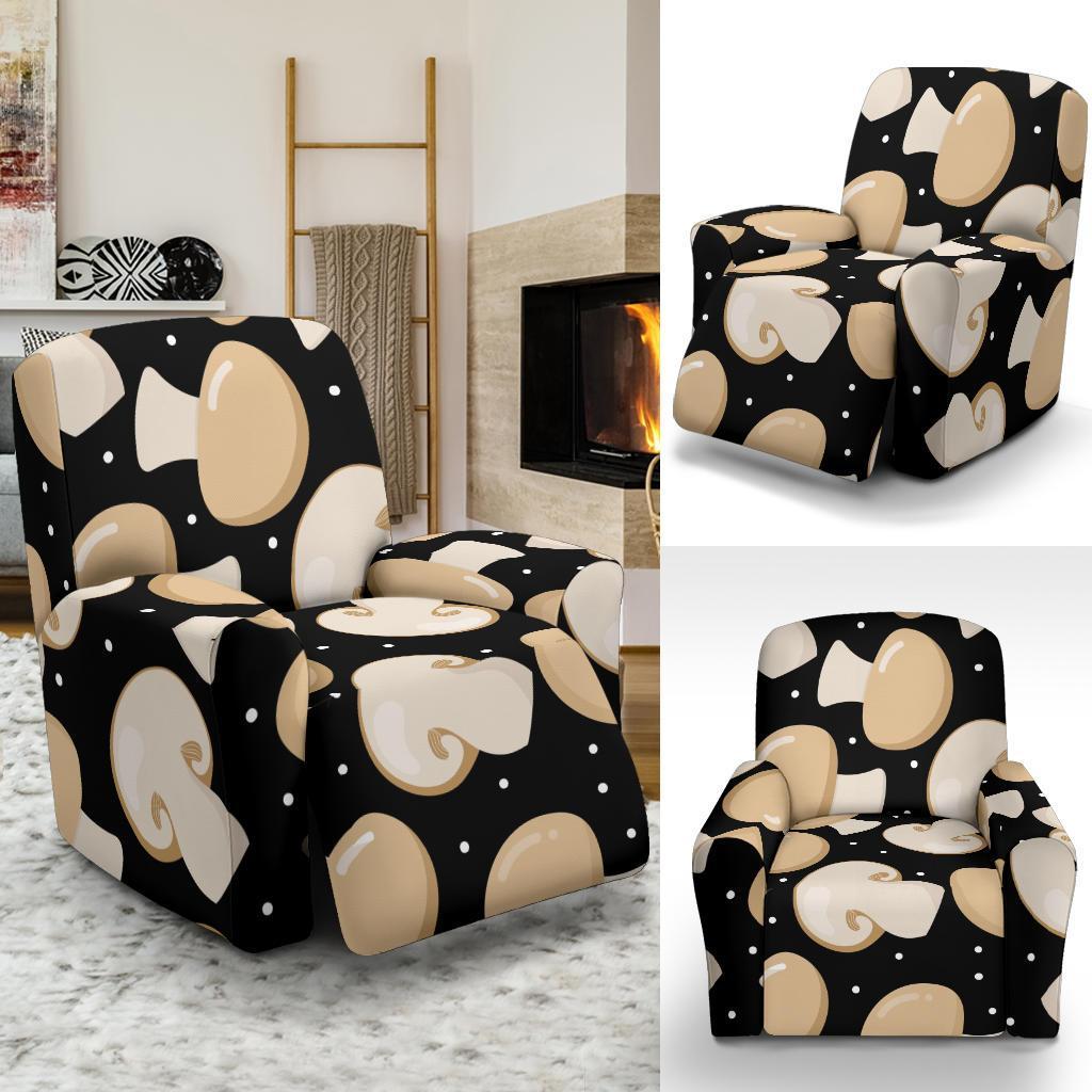 Mushroom Print Pattern Recliner Cover-grizzshop