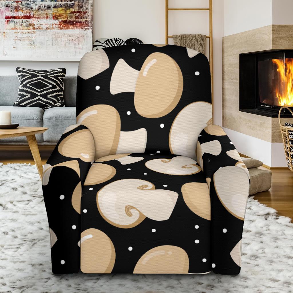 Mushroom Print Pattern Recliner Cover-grizzshop