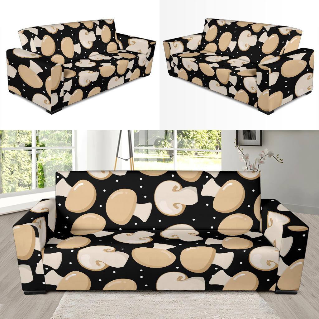 Mushroom Print Pattern Sofa Covers-grizzshop