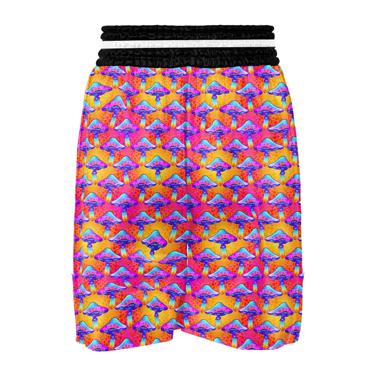 Mushroom Psychedelic Hippie Print Pattern Boxing Shorts-grizzshop