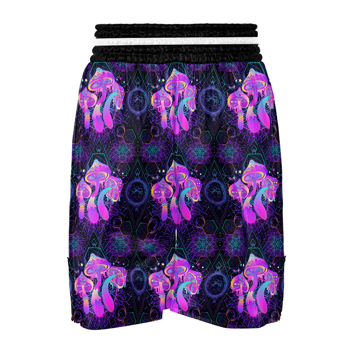 Mushroom Psychedelic Print Pattern Boxing Shorts-grizzshop