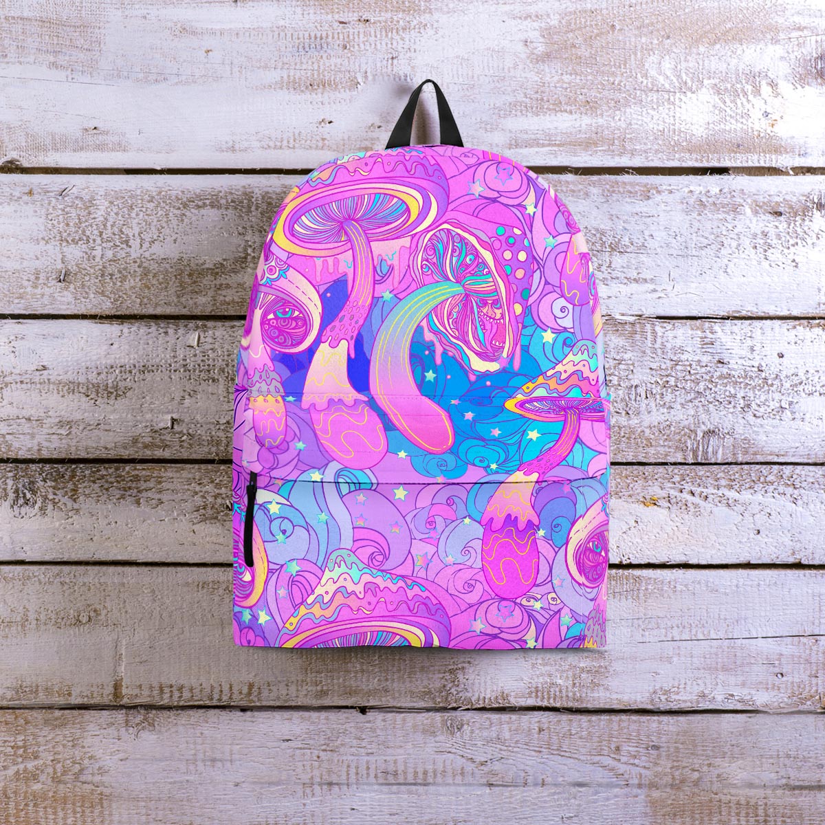 Mushroom Psychedelic Trippy Backpack-grizzshop