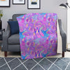 Mushroom Psychedelic Trippy Blanket-grizzshop