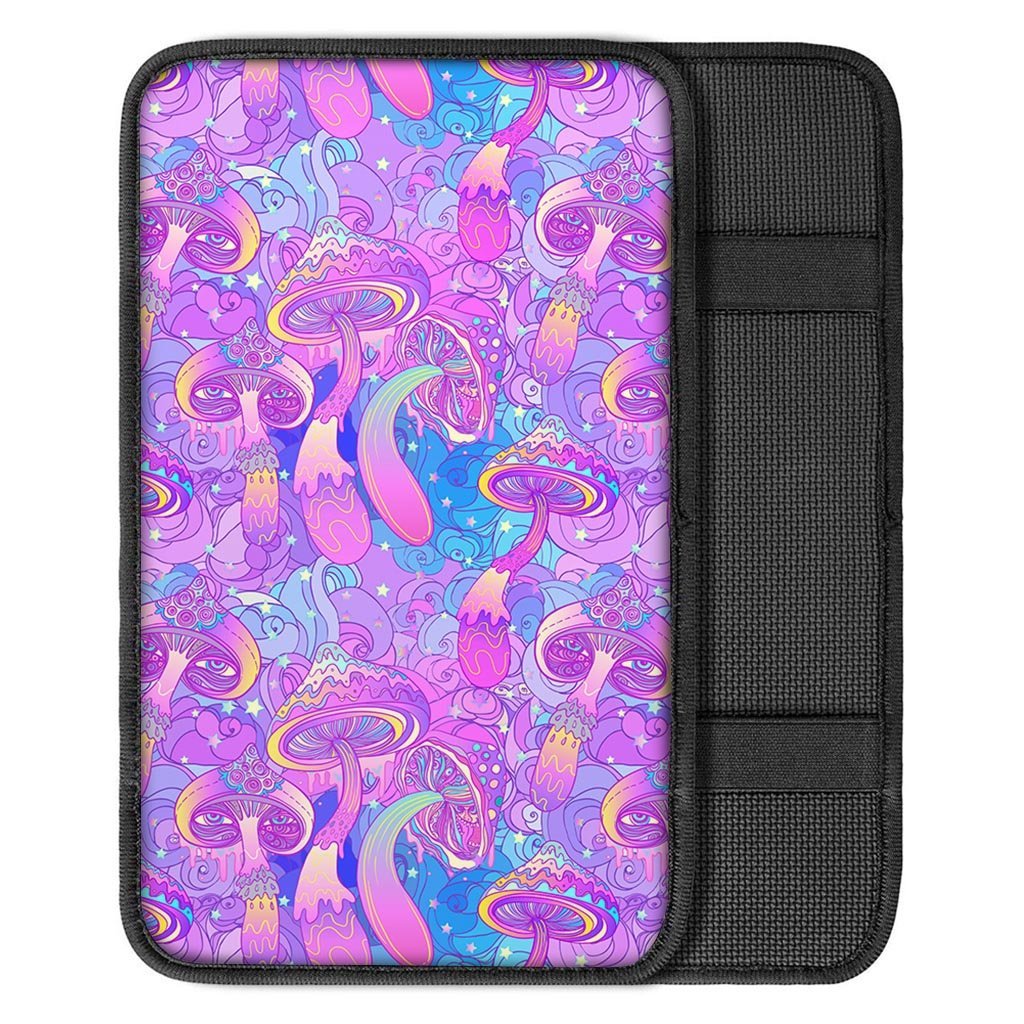 Mushroom Psychedelic Trippy Car Console Cover-grizzshop