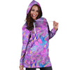 Mushroom Psychedelic Trippy Hoodie Dress-grizzshop