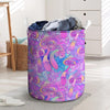 Mushroom Psychedelic Trippy Laundry Basket-grizzshop