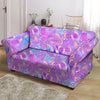 Mushroom Psychedelic Trippy Loveseat Cover-grizzshop