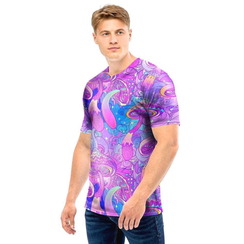 Mushroom Psychedelic Trippy Men T Shirt-grizzshop