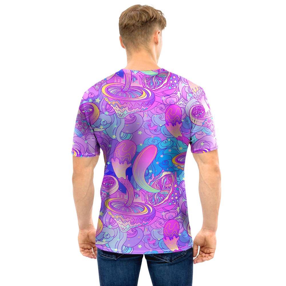 Mushroom Psychedelic Trippy Men T Shirt-grizzshop