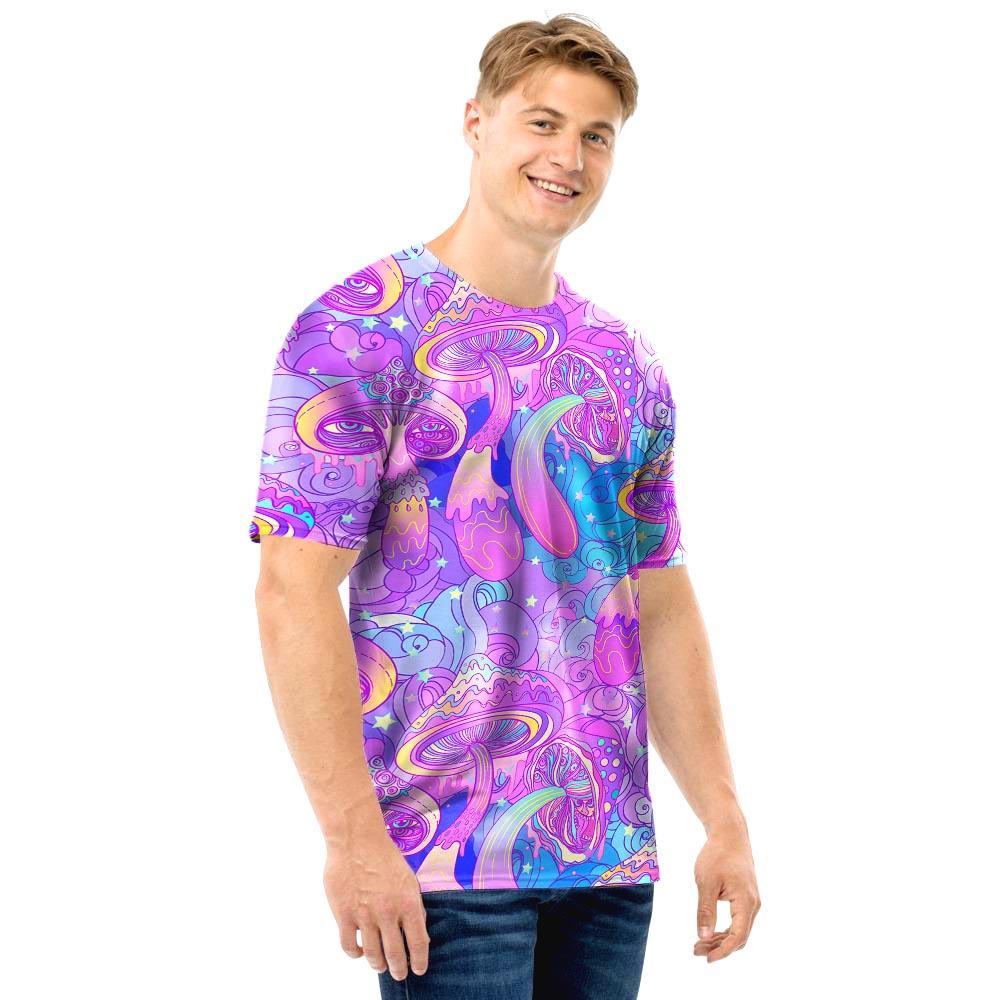 Mushroom Psychedelic Trippy Men T Shirt-grizzshop