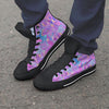 Mushroom Psychedelic Trippy Men's High Top Shoes-grizzshop