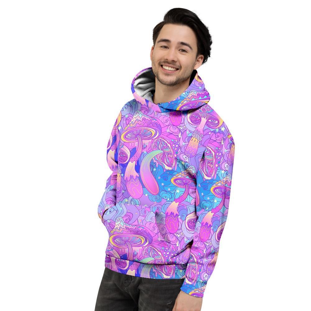 Mushroom Psychedelic Trippy Men's Hoodie-grizzshop