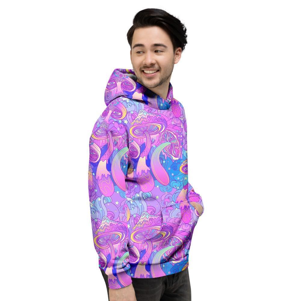 Mushroom Psychedelic Trippy Men's Hoodie-grizzshop