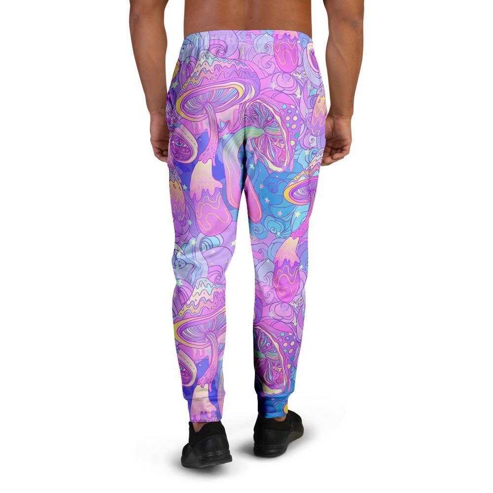 Mushroom Psychedelic Trippy Men's Joggers-grizzshop