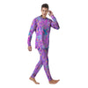 Mushroom Psychedelic Trippy Men's Pajamas-grizzshop