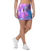 Mushroom Psychedelic Trippy Mini Skirt-grizzshop