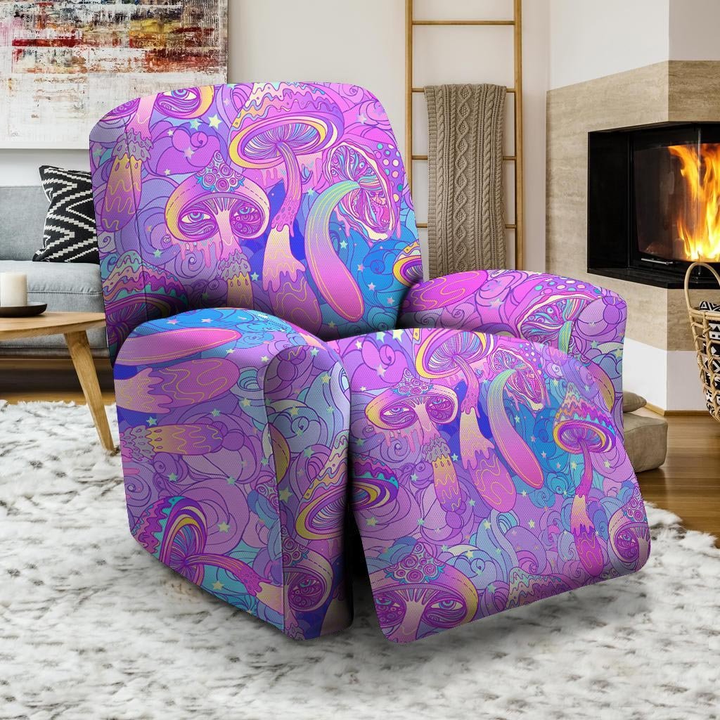 Mushroom Psychedelic Trippy Recliner Cover-grizzshop