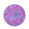 Mushroom Psychedelic Trippy Round Rug-grizzshop