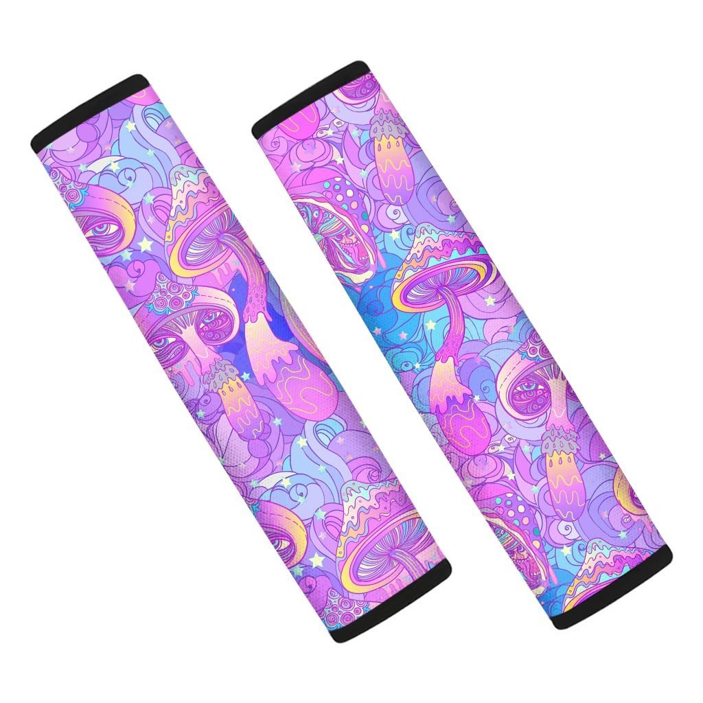 Mushroom Psychedelic Trippy Seat Belt Cover-grizzshop