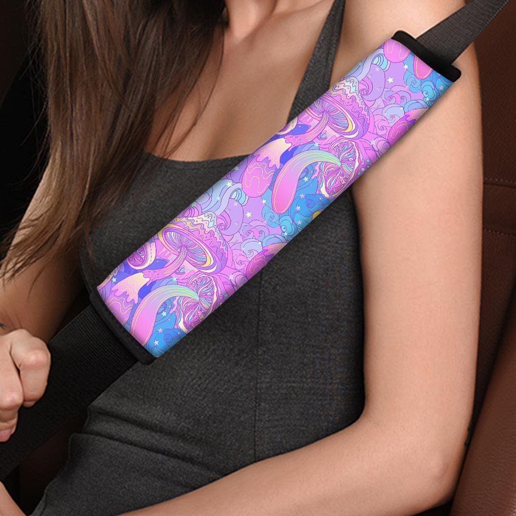 Mushroom Psychedelic Trippy Seat Belt Cover-grizzshop