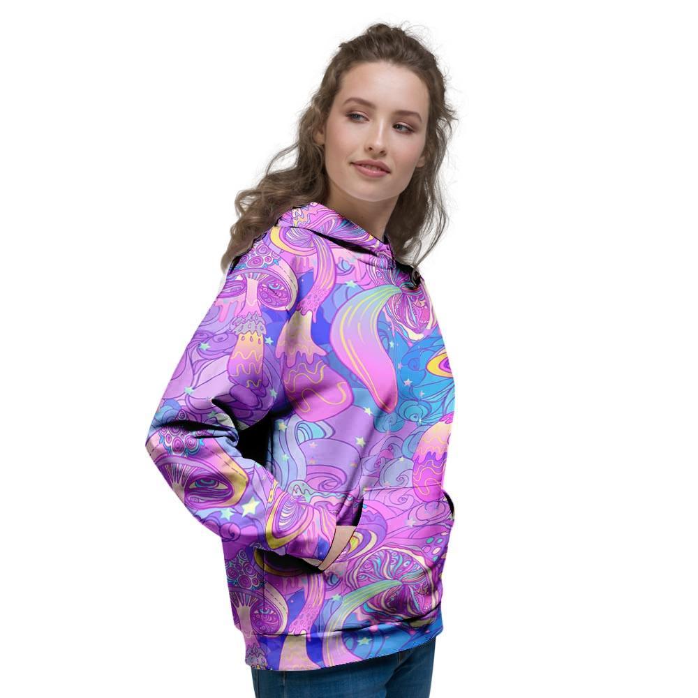 Mushroom Psychedelic Trippy Women's Hoodie-grizzshop