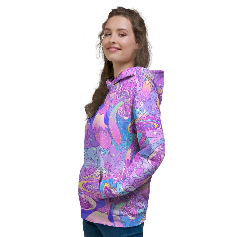 Mushroom Psychedelic Trippy Women's Hoodie-grizzshop